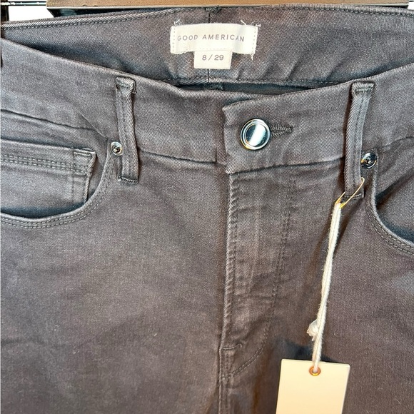 Good American Skinny Good Waist Long Slit Jeans - Picture 4 of 4